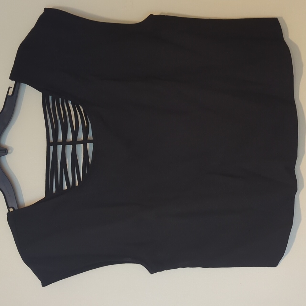 Express Black Crop Top, Size M